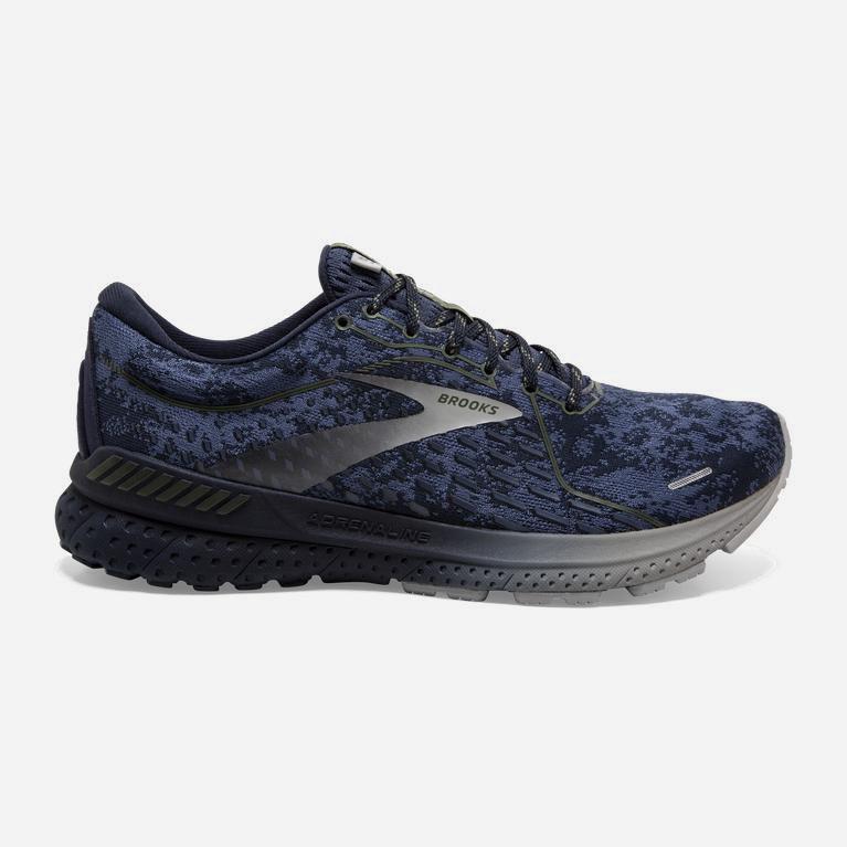 Brooks Adrenaline Gts 21 Hardloopschoenen voor Heren Donkerblauw (GEXPQ-1783)